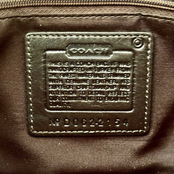 VTG Auth COACH Iconic Soho 2154 MINI Jacquard Canvas Hobo Baguette Bag - Picture 9 of 10